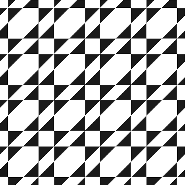Vector creative seamless geometric pattern Textile striped black and white texture Fabric background