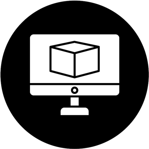 vector design 3d modeling icon style