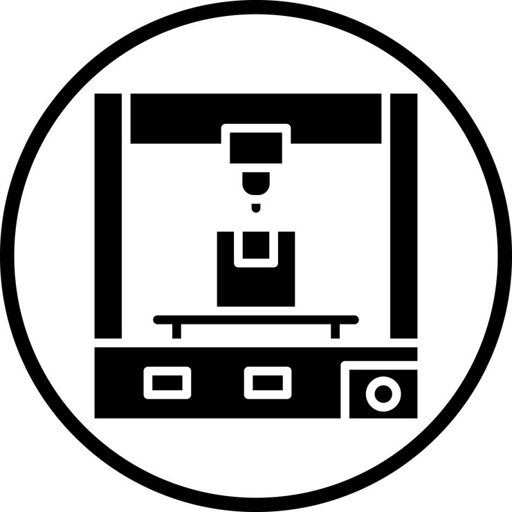 Vector Design 3D Printer Icon Style