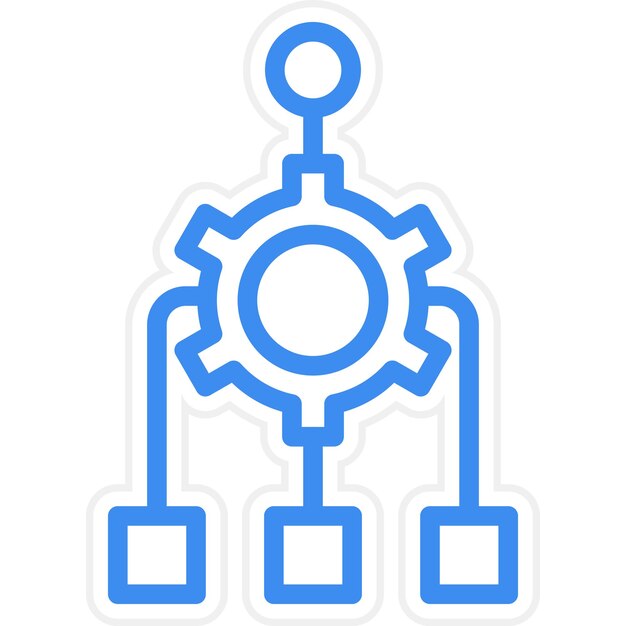 Vector Design Algorithm Icon Style