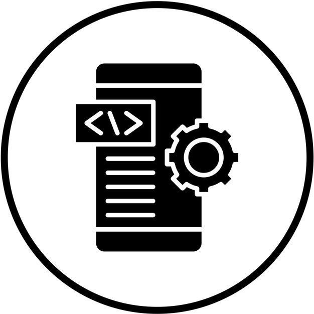 vector design app development icon style