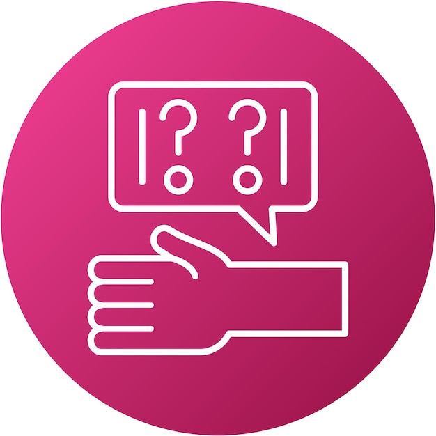 Vector Design Ask For Help Icon Style