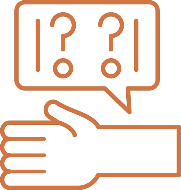 Vector Design Ask For Help Icon Style
