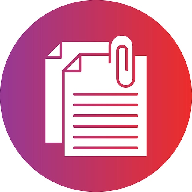 vector design attached file icon style