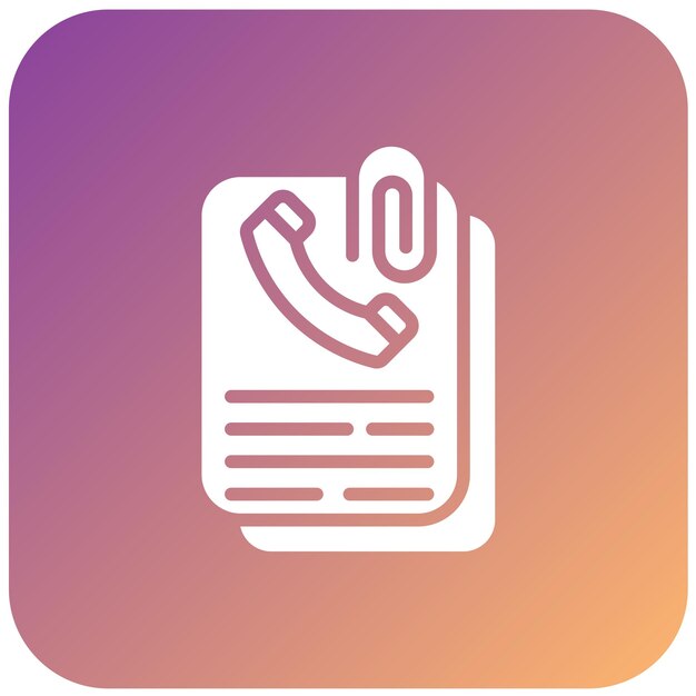 Vector Design Attached File Icon Style