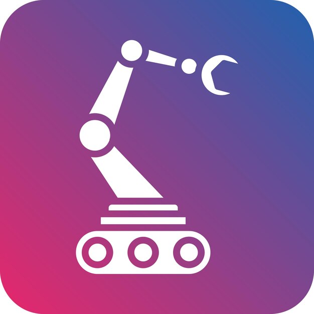 vector design autonomous robotics icon style