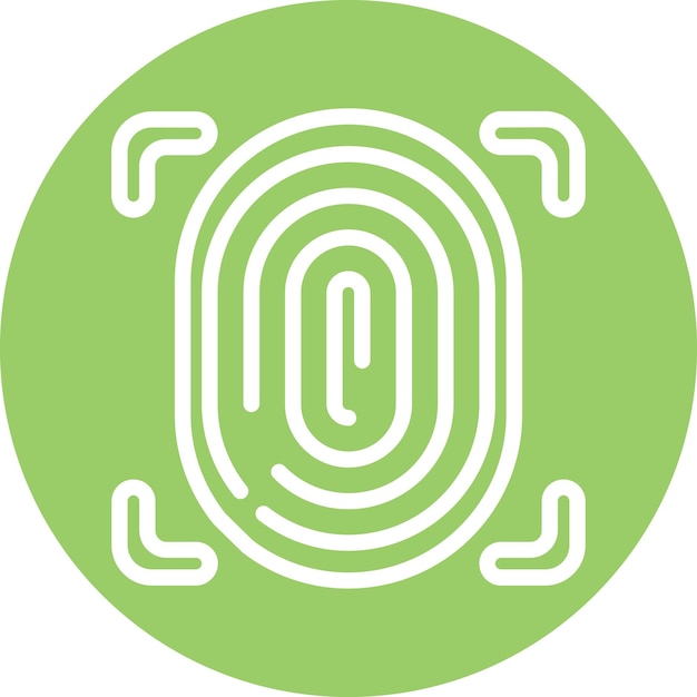 Vector Design Biometrics Icon Style