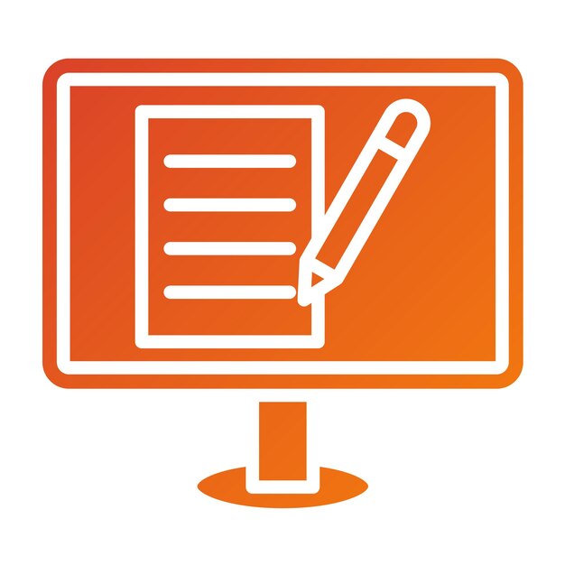 vector design blogging icon style