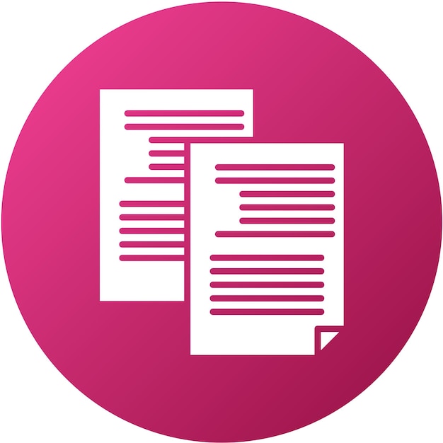 Vector Design Body Copy Icon Style