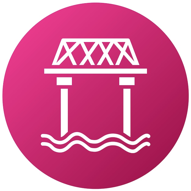 vector design bridge icon style