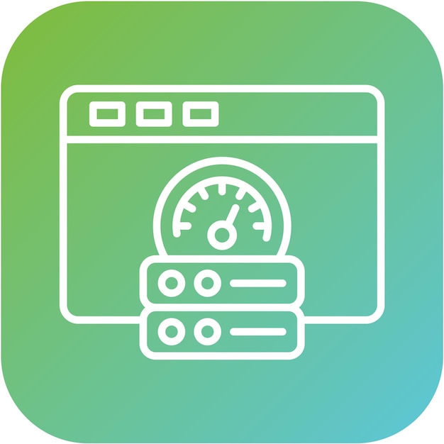 Vector Design Browser Cache Icon Style