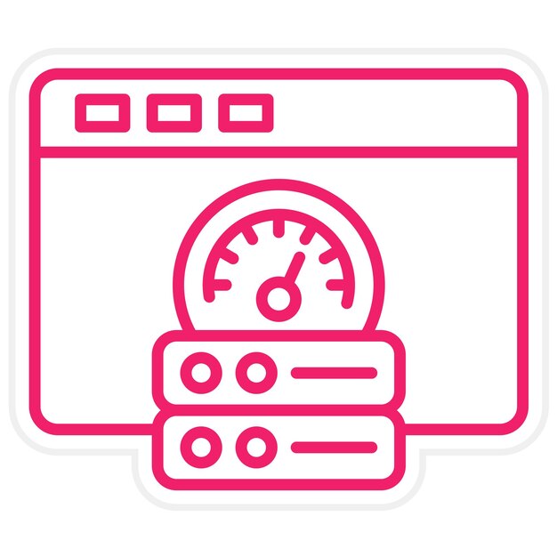 vector design browser cache icon style
