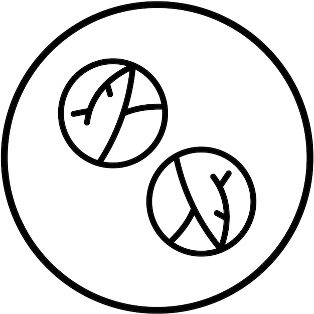 Vector Design Brussels Sprout Icon Style