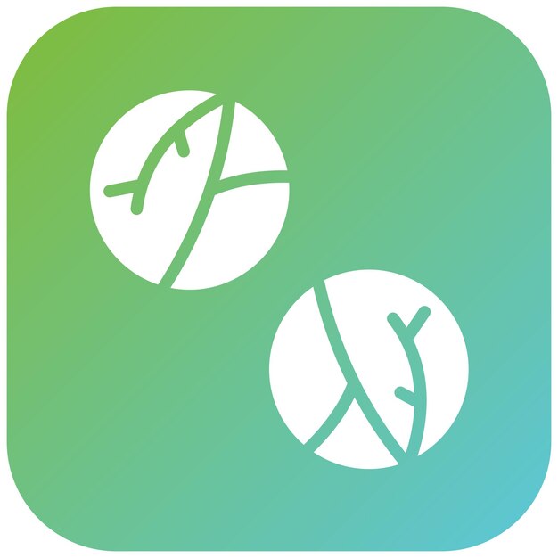 Vector Design Brussels Sprout Icon Style