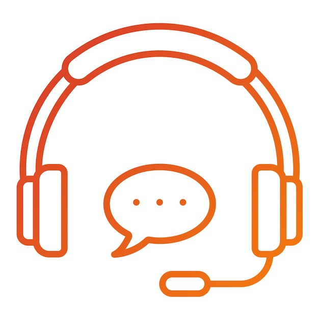 Vector Design Call Center Icon Style