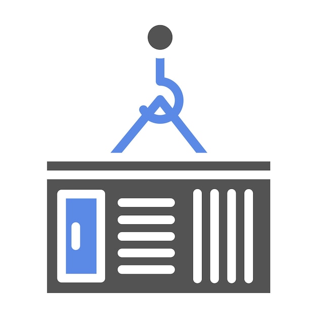 Vector Design Cargo Container Icon Style
