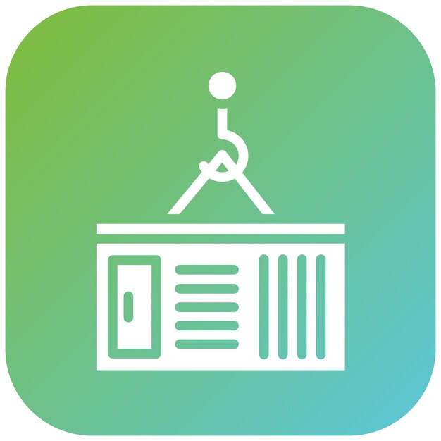 Vector Design Cargo Container Icon Style