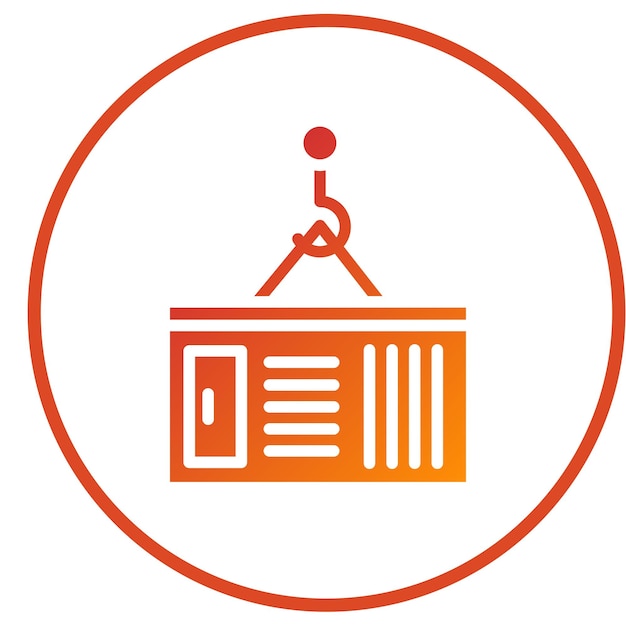 Vector Design Cargo Container Icon Style