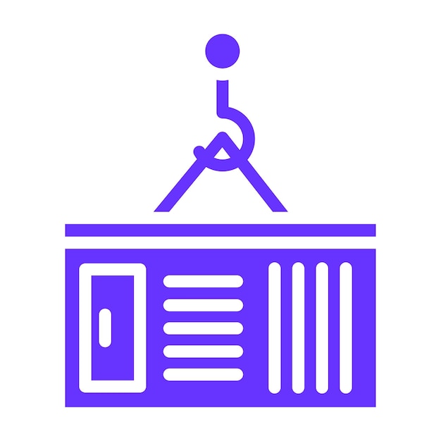Vector Design Cargo Container Icon Style