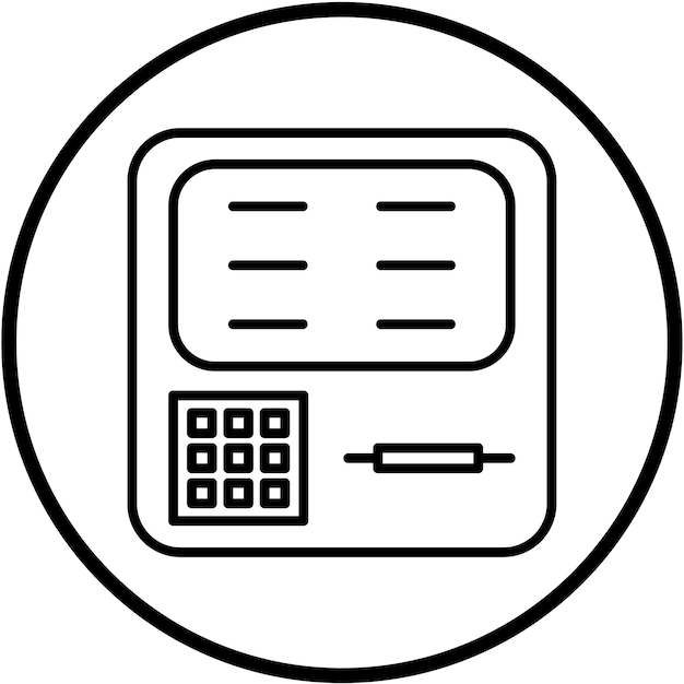 Vector Design Cash Machine Icon Style