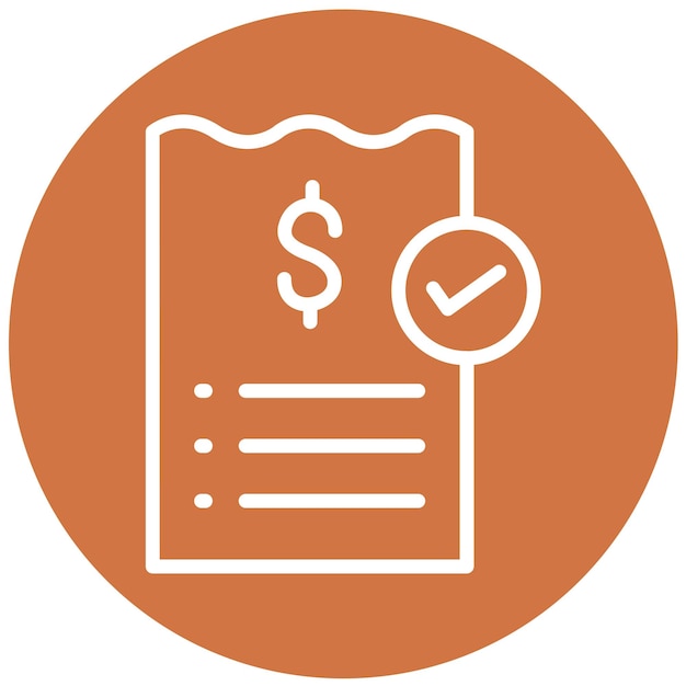 Vector Design Checkout Success Icon Style