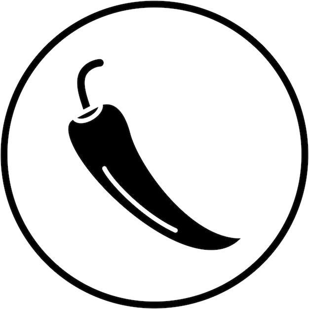 Vector Design Chilli Pepper Icon Style
