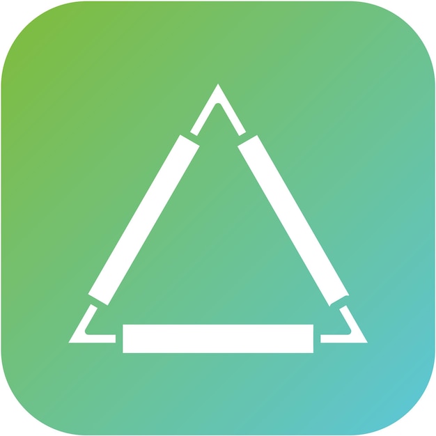 vector design clay triangle icon style