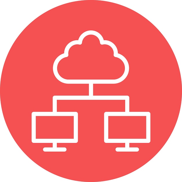 Vector Design Cloud Computing Icon Style