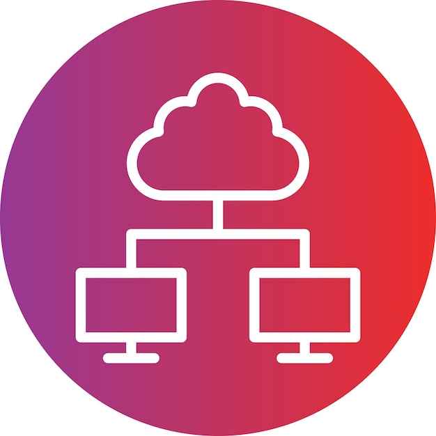 Vector Design Cloud Computing Icon Style