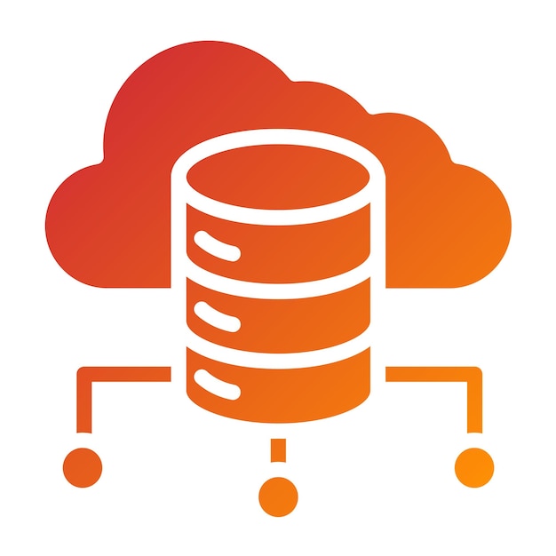 vector design cloud computing icon style