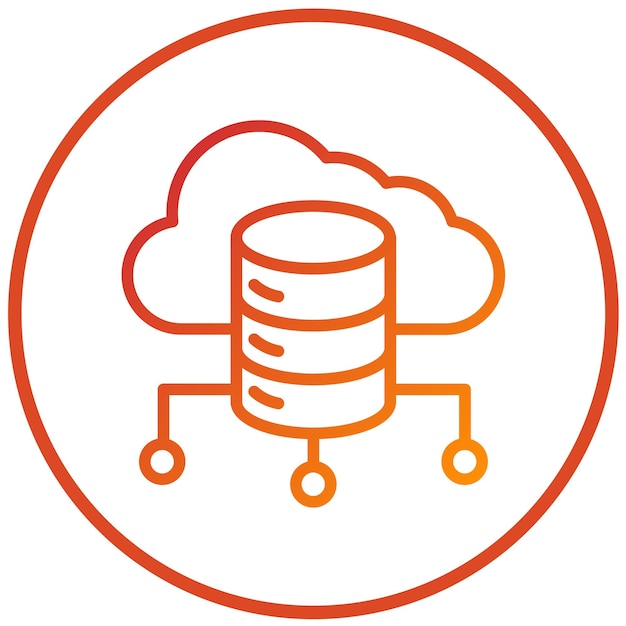 vector design cloud computing icon style