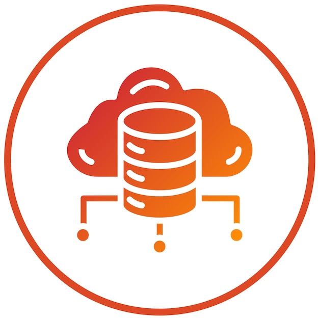 vector design cloud computing icon style
