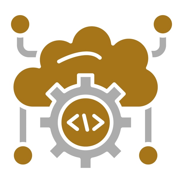 Vector Design Cloud Computing Icon Style