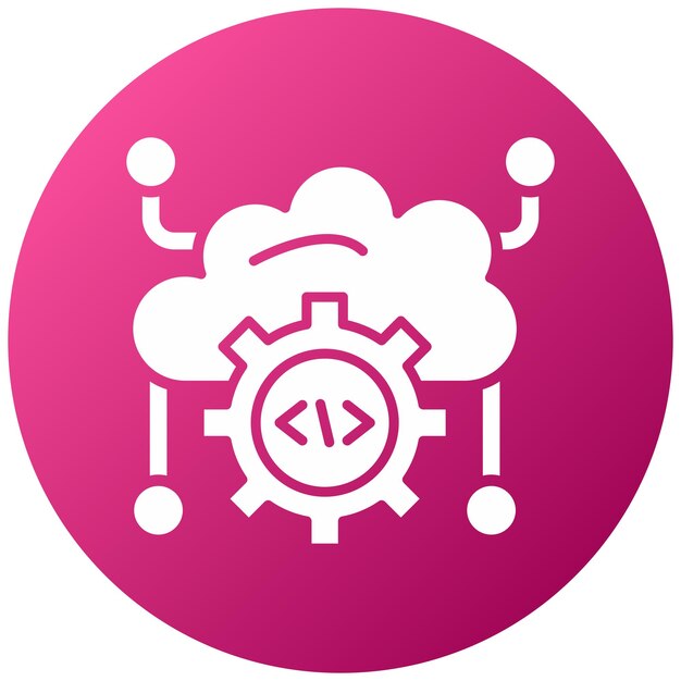 vector design cloud computing icon style