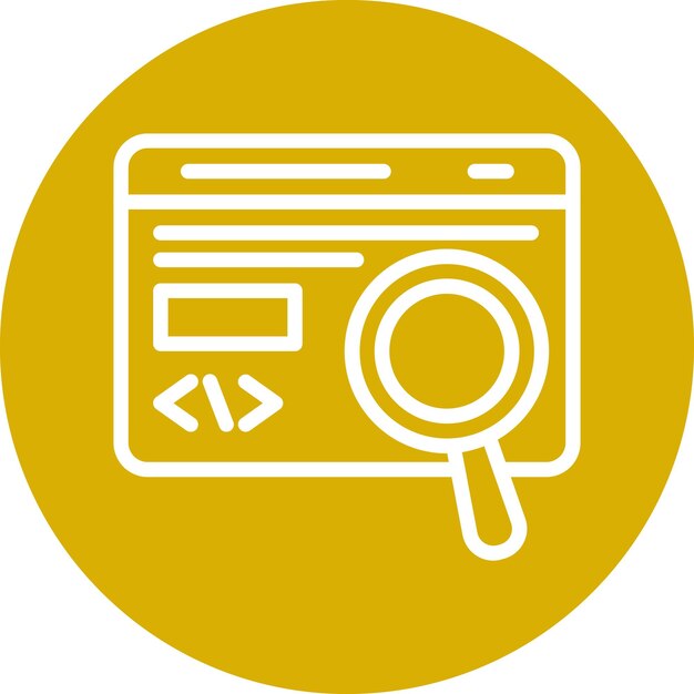 vector design code testing icon style