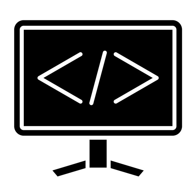 vector design coding icon style
