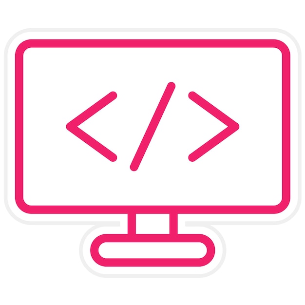 Vector Design Coding Symbols Icon Style