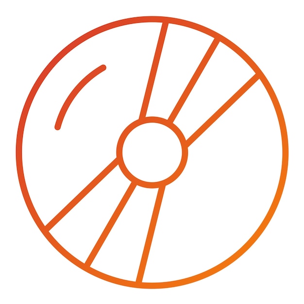 Vector Design Compact Disk Icon Style