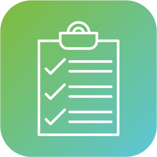 Vector Design Completed Survey Icon Style