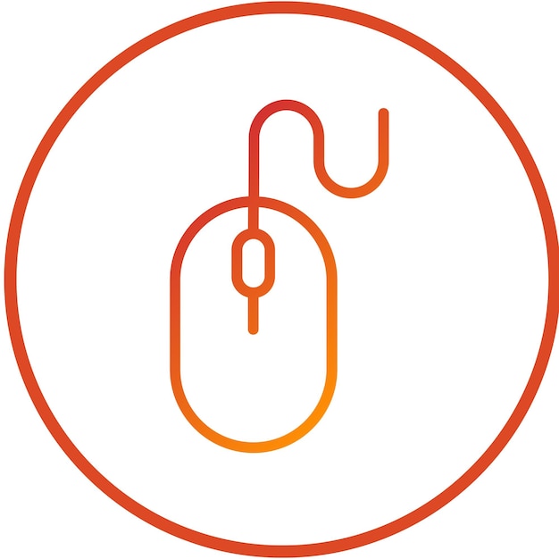 Vector Design Computer Mouse Icon Style
