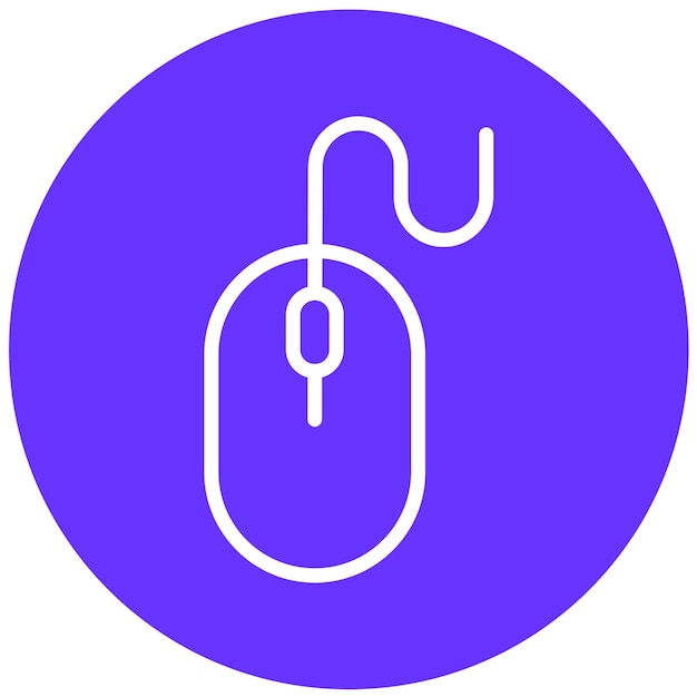 Vector Design Computer Mouse Icon Style