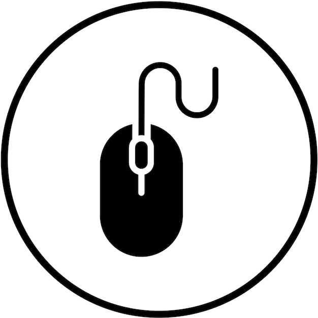 Vector Design Computer Mouse Icon Style
