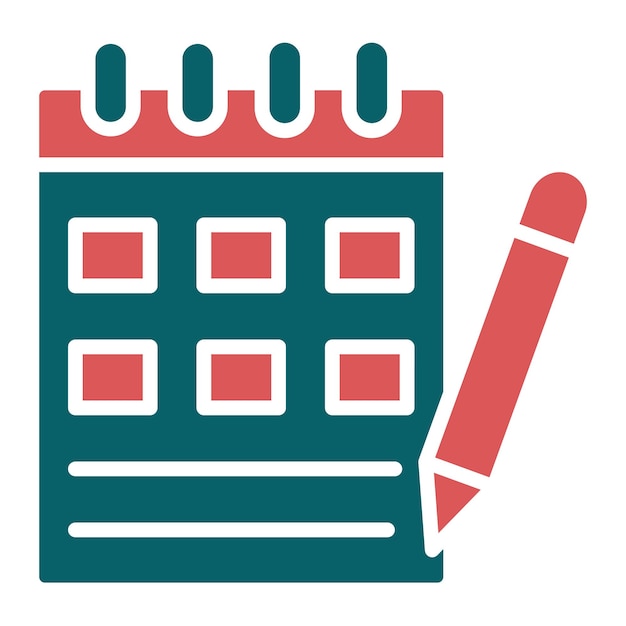 Vector Design Content Calendar Icon Style
