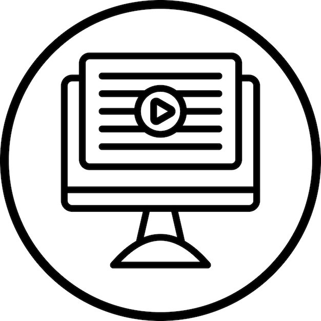 Vector Design Content Production Icon Style