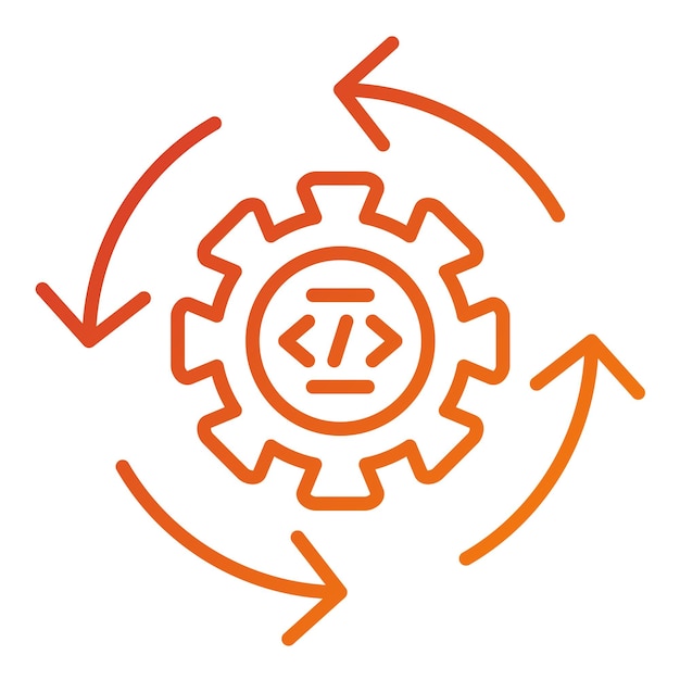 vector design continuous integration icon style
