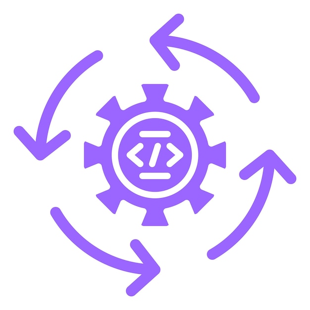 vector design continuous integration icon style