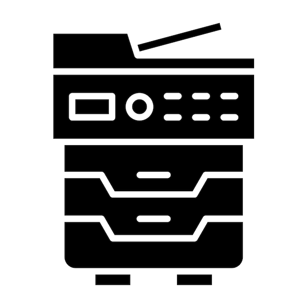 Vector Design Copy Machine Icon Style