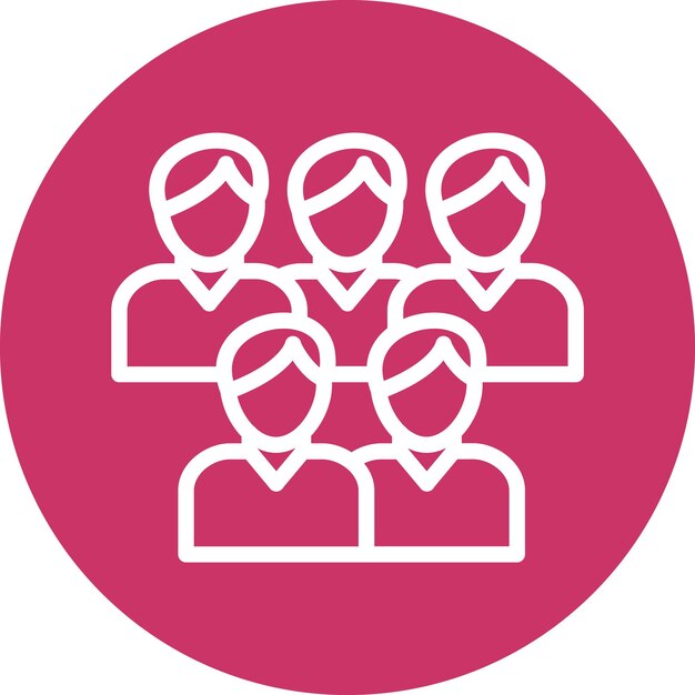 vector design crowd icon style