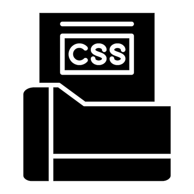 Vector Design Css File Icon Style