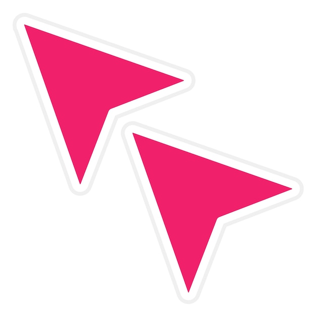 vector design cursor indicator icon style